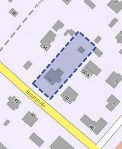 Flurkarte Einfamilienhaus Hauptstr. 52, 15366 Neuenhagen